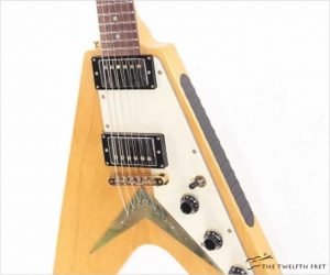 ❌SOLD❌ Monty Flying V Korina Guitar Natural, 2020