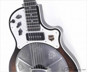 National Resophonic Revolver Resolectric Guitar