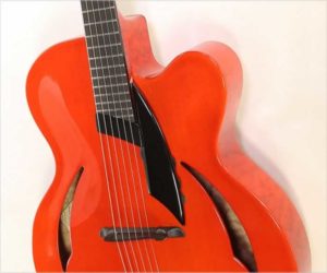 ❌SOLD❌   Peter Hopkins Tessa Nova Archtop Electric Guitar Red, 2009