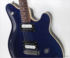 NO LONGER AVAILABLE!!! Tuttle Custom Carved Top Trans Blue, 2011