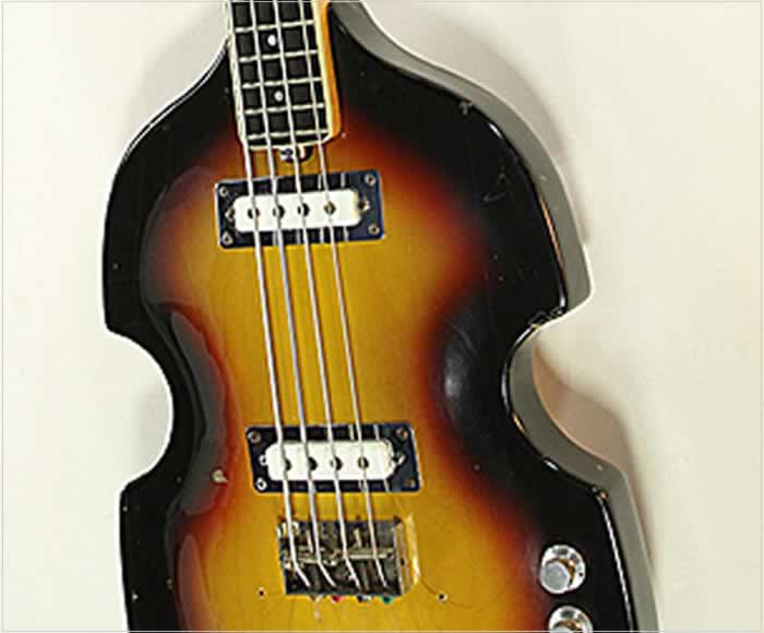 VOX V232 Violin Bass by EKO Sunburst 1966 www.12fret