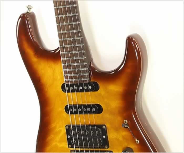 Valley Arts Custom Pro Interlock Neck Burnt Amber 1987 www
