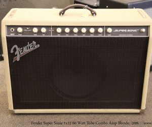 ❌SOLD❌ Fender Super Sonic 1x12 60 Watt Tube Combo Amp Blonde, 2006