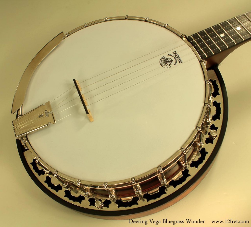 This Deering-built Vega 'Bluegrass Wonder' was a custom order. These are the lightest professional-grade resonator banjos available, with a bright warm tone for historic fingerstyle or bluegrass.