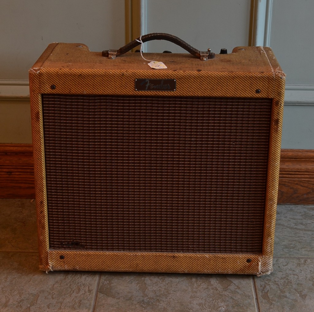 This tweed Fender Princeton from 1959 is a sweet sounding 12 watt amp with the original 8