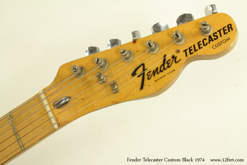 I have to say that this instrument caught my eye very quickly - long ago, I spent years slaving over one of these on small stages. This 1974 Black Fender Telecaster Custom really brought back some memories, and my ears are still ringing!