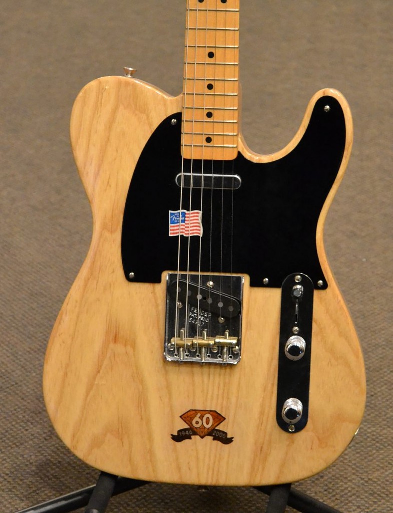 Here is a cool Telecaster from Fender's 60th Anniversary in 2006. It is in great condition and sells for $1199.99