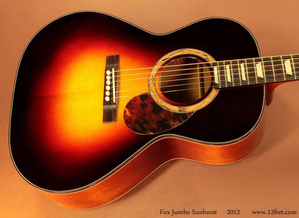 A wonderful new Jumbo steel-string acoustic guitar from Canadian luthier Dave Fox - $2999.99
