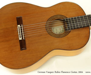2004 German Vasquez Rubio Flamenco Blanca Guitar (consignment)  SOLD