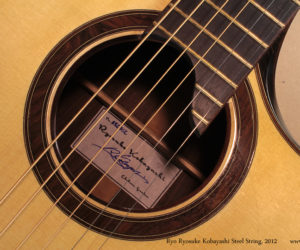 SOLD!!! Ryo Ryosuke Kobayashi Steel String, 2012