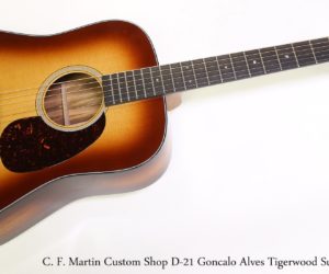 ❌SOLD❌ C. F. Martin Custom Shop D-21 Goncalo Alves Tigerwood Sunburst, 2016