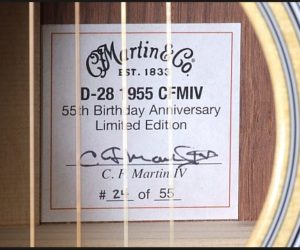 (Discontinued) Martin D-28 1955 CFM IV 55th Birthday Anniversary Model