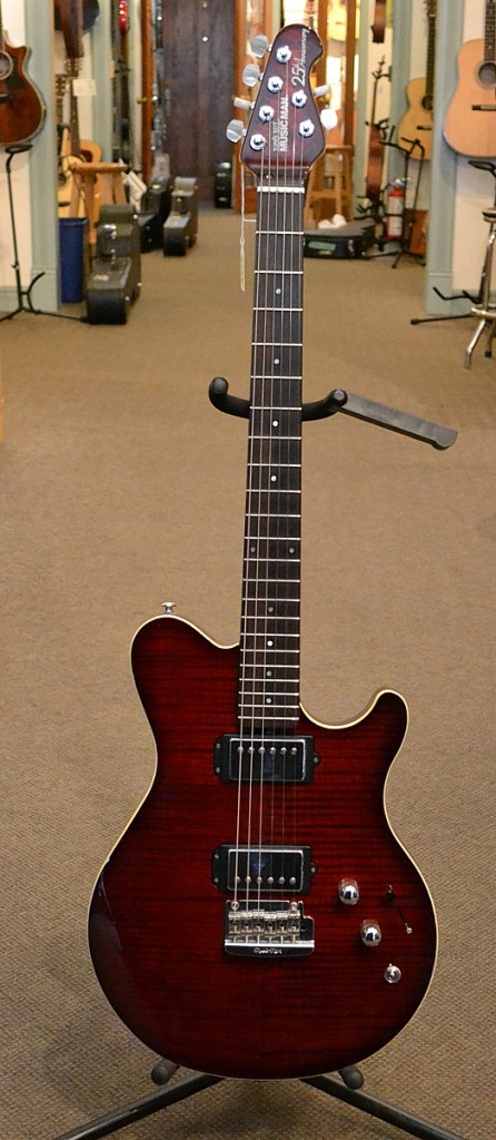 Feast your eyes and ears on the beautiful Music Man Axis Super Sport 25th Anniversary model selling for $1475.00