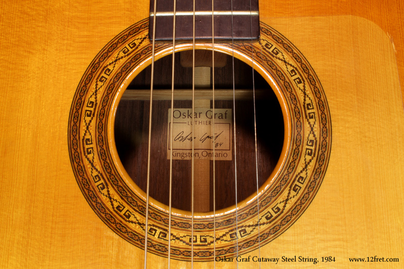 Oskar Graf has been building guitars in a small town in Ontario, north of Kingston, since 1970.   In that time, he's built over 400 instruments, many used by prominent players.