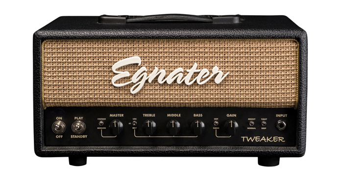 The Egnater Tweaker is a 15 Watt tube amp, available as a head or 1x12 combo, and it has taken the world by storm. The beauty of this amp lies in its simplicity: a single channel design with Bass, Middle, Treble, Gain, and Volume controls. Look a little closer however, and the Tweaker offers a world of tonal customizations.... all of it useful.