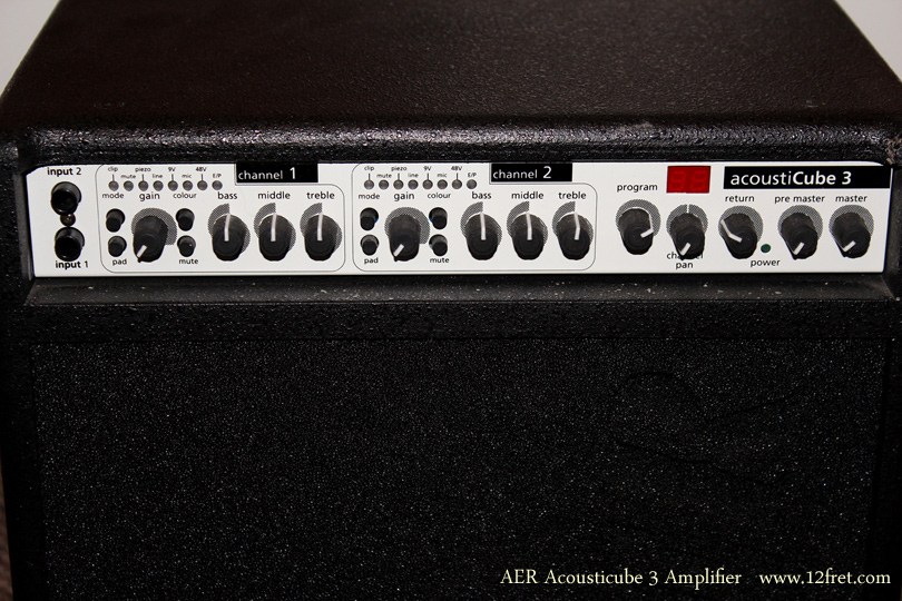 The AER Acousticube 3 Amplifier is widely considered THE reference standard for acoustic amplification.    Built in Germany, AER amps are used on stages and studios by top level performers worldwide.   The sonic quality is outstanding, and the amp offers 32-bit digital effects with 100 presets.