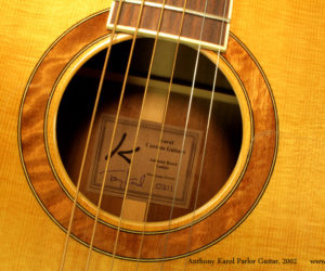 2002 Anthony Karol Parlor Guitar SOLD