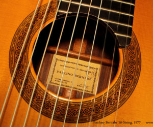 Paulino Bernabe 10-String Classical, 1977 (consignment)   SOLD