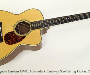 ❌ SOLD ❌ Bourgeois Custom OMC Adirondack Cutaway Steel String Guitar, 2010