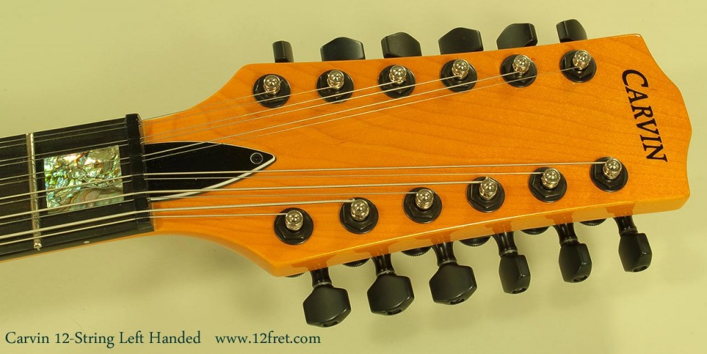Carvin has made custom guitars and amps for quite some time. This recent left-handed 12, in near mint shape, is an excellent example of their build quality