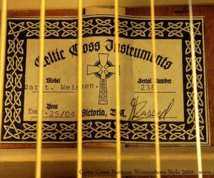 Celtic Cross Weissenborn style Baritone 2004 SOLD