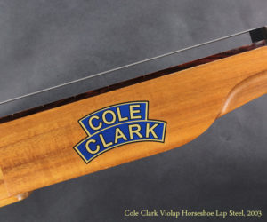 2003 Cole Clark Violap Horseshoe lap steel guitar  SOLD