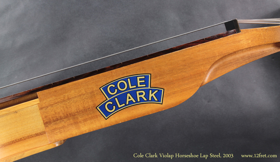 Here's a very cool 2003 Cole Clark Violap Horseshoe lap steel guitar.

This Violap features a horseshoe type pickup, so-called because the pickup magnet wraps around the coil (rather than being embedded in the coil).  This unique pickup design dates back to early electric Rickenbacker instruments - from the 1930's - but this history has presented opportuntities for potential infringement.  Consequently, current Cole Clark instruments use humbucking and piezo pickups.  

This example is in very good condition with a unique tone.