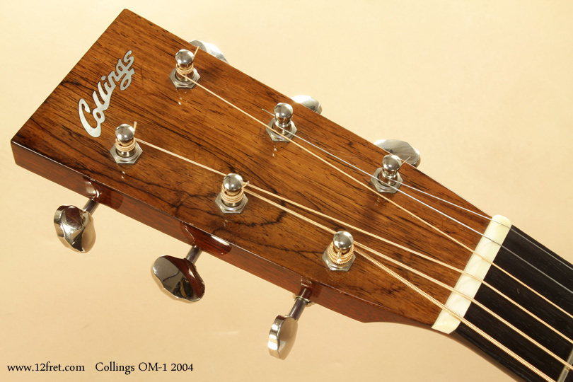 Today we're looking at a near perfect 2004 Collings OM1 Guitar.   The Orchestra Model, based on the OOO body style, was originally built by Martin for Perry Bechtel to accomodate the first 14-fret necks.   The object was to help sell guitars to plectrum banjo players, who were used to the longer necks.  This example of the OM1 has been very carefully kept and well maintained.