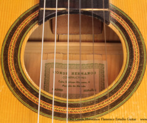 1962 Conde Hermanos Flamenco Estudio Guitar  SOLD