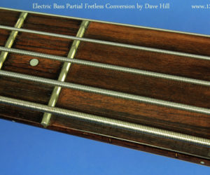 Electric Bass Partial Fretless Conversion