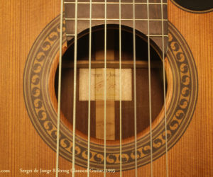 1995 Sergei de Jonge 8-String Classical Guitar (consignment)