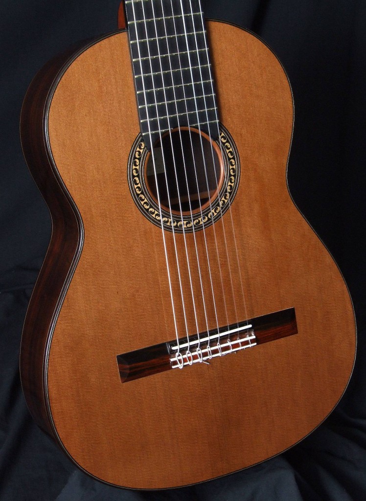 Here is a De Jonge 8 string Nylon guitar from 1985 in excellent condition selling for $3900.