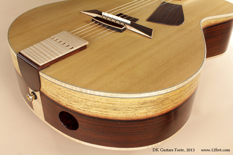 Dmitri Kulakov builds very innovative instruments in his shop in Ottawa, Ontario.   We've seen his 'Picasso' model previously, and here is his 'Forte' model.