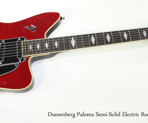 ❌SOLD❌ 2017 Duesenberg Paloma Semi-Solid Electric Red-Sparkle