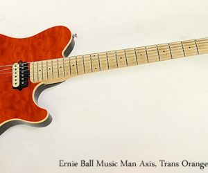 ❌ SOLD ❌ Ernie Ball Music Man Axis Solidbody Guitar, Trans Orange, 2006