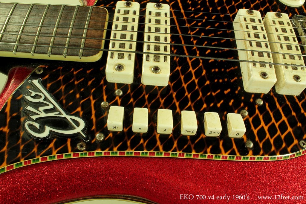 a Vinci, Ferrarri, Maserati, Eko.... Italy has long been known for innovative designs. And this Eko 700 v4 is a very cool and rare guitar. Eko electric guitars were not uncommon in the early and mid 1960's, and as a bonus, didn't always depend on American manufacturers for design cues.