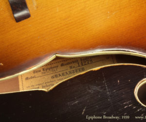 1939 Epiphone Masterbilt Broadway Archtop Guitar (consignment)  SOLD