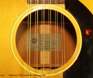 1965 Epiphone FT85 Serenader 12-String Acoustic (NO LONGER AVAILABLE)