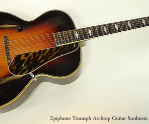 ❌SOLD❌ Epiphone Triumph Archtop Guitar Sunburst, 1941