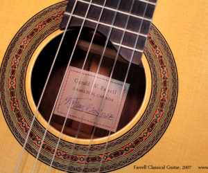 ❌SOLD❌ Gerald Farrell Classical Guitar, 2007