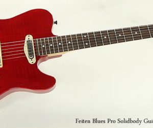 ❌ Sold ❌ Feiten Blues Pro Solidbody Guitar Red, 2015