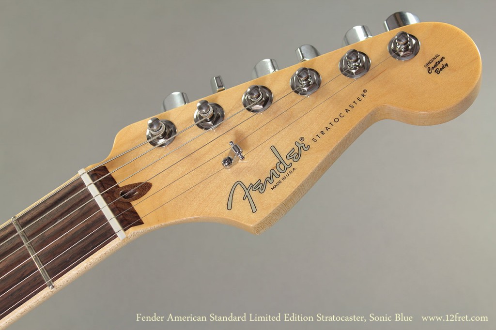 Whoa!  A new Strat!   This guitar, the Fender American Standard Limited Edition Stratocaster, is very comfortable to play, and the compound radius board really works well.