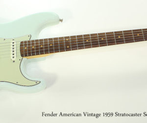 NO LONGER AVAILABLE!!! 2014 Fender American Vintage 1959 Stratocaster Sonic Blue