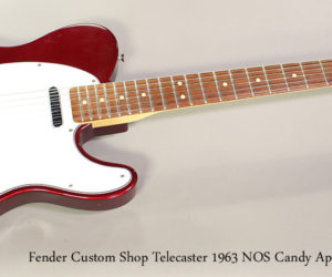 ❌ SOLD ❌ 1994 Fender Custom Shop Telecaster 1963 NOS Candy Apple Red