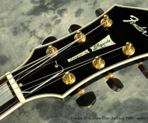 1989 Black Fender DAquisto Elite Archtop (consignment) SOLD