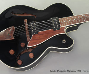 1984 Fender DAquisto Standard Archtop Black (consignment) SOLD