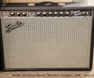 ❌SOLD❌  Fender '65 Deluxe Reverb 'Blackface' Amplifier, 2006