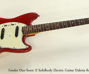 ❌ SOLD ❌ Fender Duo-Sonic II Solidbody Electric Guitar Dakota Red, 1965