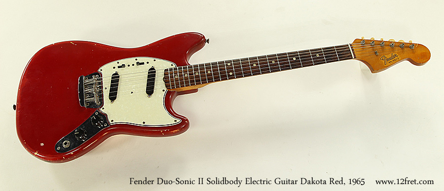 Fender Duo-Sonic II Solidbody Electric Guitar Dakota Red, 1965