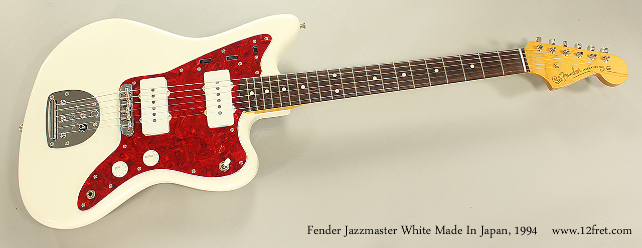 1994 Fender Jazzmaster White Made In Japan | www.12fret.com